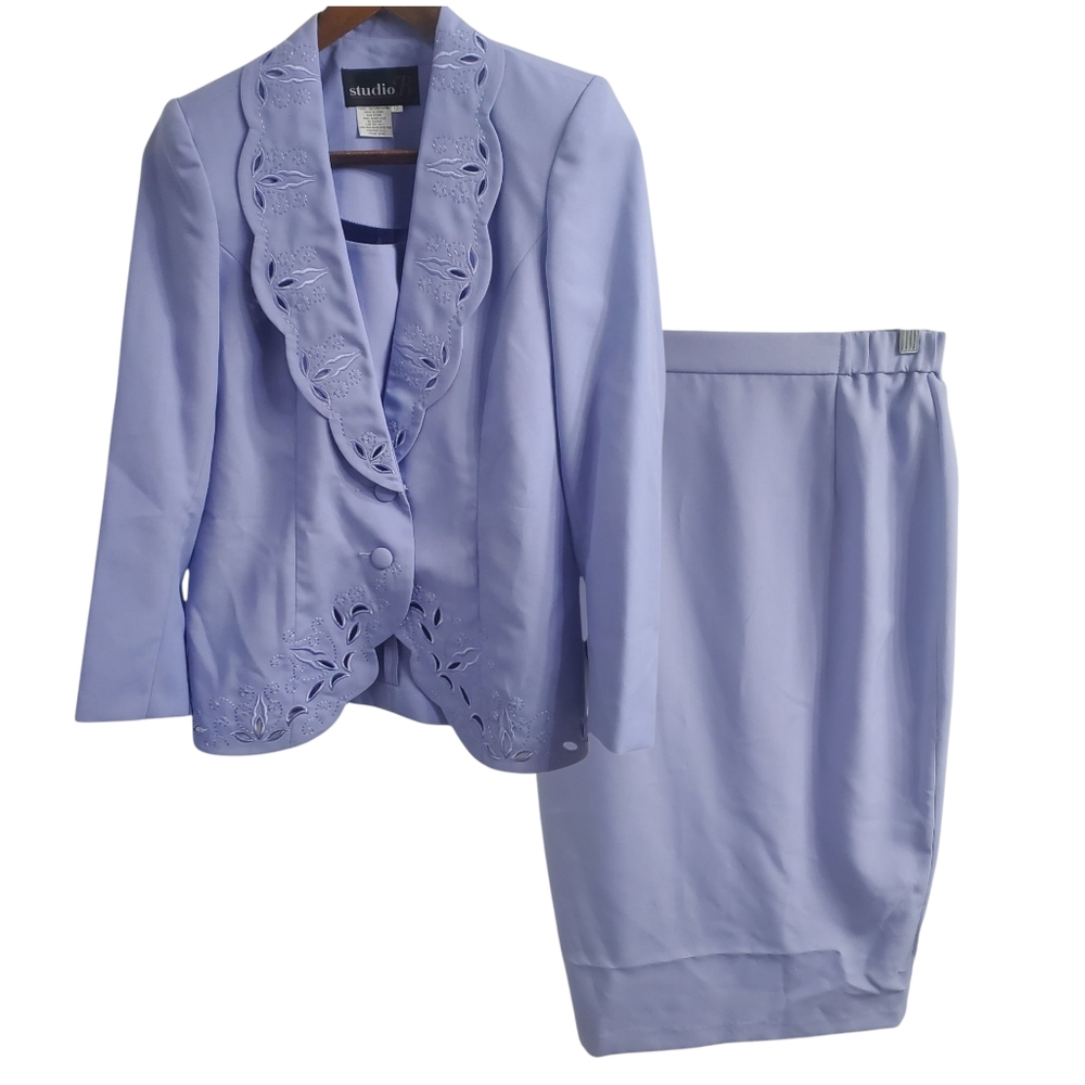 Vintage Studio B Jacket & Skirt Set Size 10